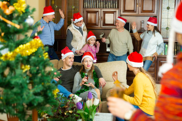istock Big family gathering for Christmas celebration 1350900144