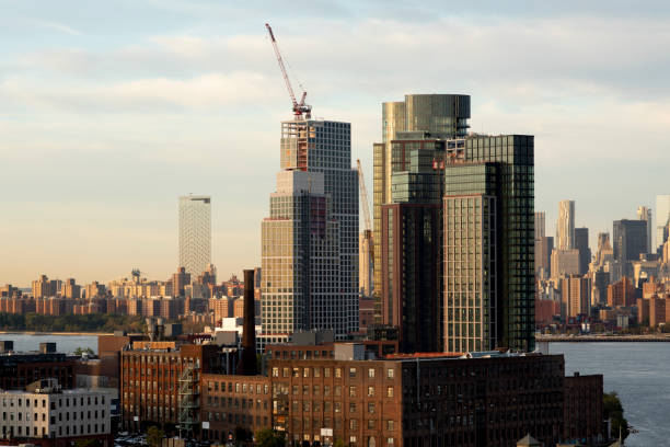 Residential buildings being constructed in Greenpoint Brooklyn.