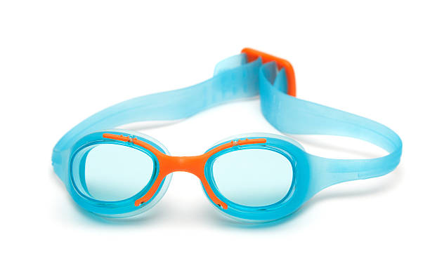 istock blue glasses for swim on white background 135090354