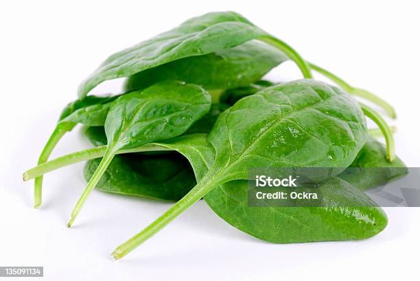 Spinach Stock Photo - Download Image Now - Close-up, Cut Out, Drop