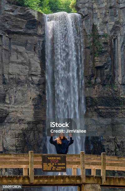 Taughannock Falls State Park In New York Stock Photo - Download Image Now - 18-19 Years, Adult, Beauty