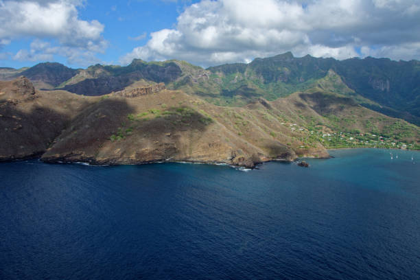 istock aerial view of Taiohae bay 1350912867