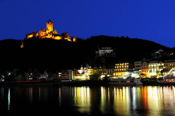 istock Cochem by night in mosel valley (Germany) 135091677