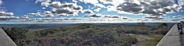 istock Panorama -- NW New Jersey & Pa from High Point Park NJ. Monument. 1350918011