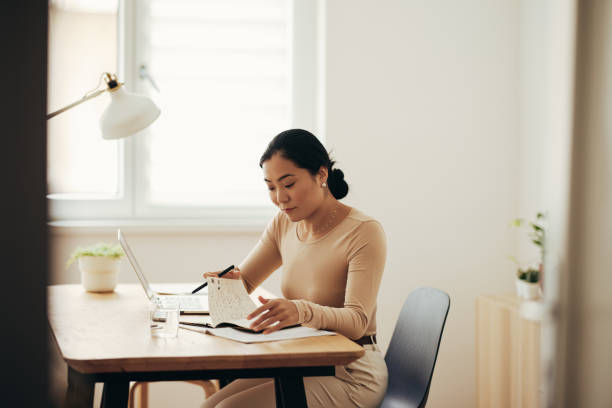 istock Business Woman Working from Home Office 1350926587