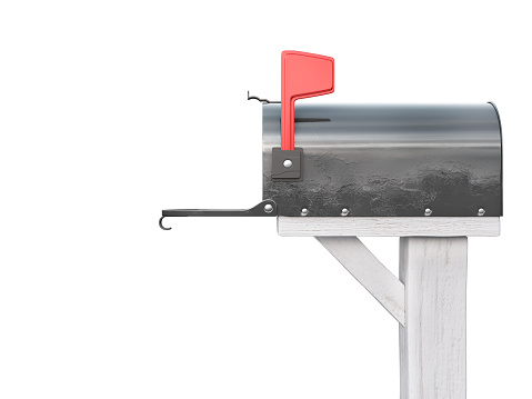 Mailbox on a white background. 3d illustration