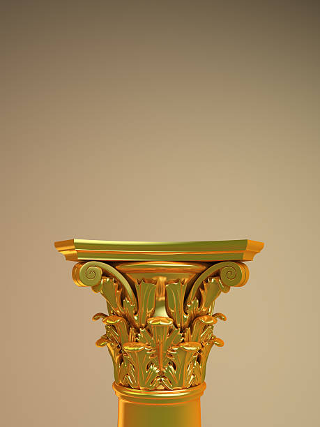 ゴールドのポディウムの展示 - pedestal gold podium capital ストックフォトと画像