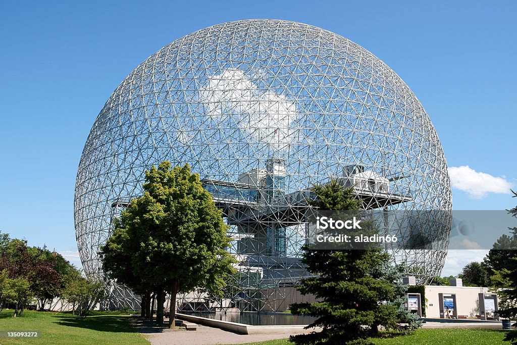 Montreal Biosphere The geodesic dome called Biosphère is a museum in Montreal dedicated to water and the environment. It is located at Parc Jean-Drapeau, on Saint Helen's Island in the building of the United States pavilion for the 1967 World Exhibition Expo 67. Montreal Biosphere Stock Photo