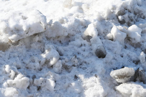 istock Pile of Dirty Snow 1350937255