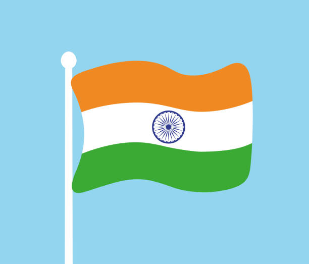 India Flag Icon Stock Illustration - Download Image Now - Ashoka Chakra,  Asia, Cartography - iStock