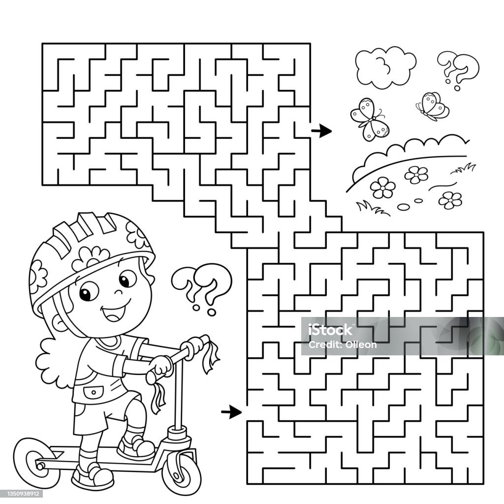 Ilustración de Laberinto O Juego De Laberinto Rompecabezas Dibujo Para Colorear Esquema De La Chica De Dibujos Animados Con Scooter Actividad Deportiva Libro Para Colorear Para Niños y más Vectores Libres de Ilustración de Laberinto O Juego De Laberinto Rompecabezas Dibujo Para Colorear Esquema De La Chica De Dibujos Animados Con Scooter Actividad Deportiva Libro Para Colorear Para Niños y más Vectores Libres de