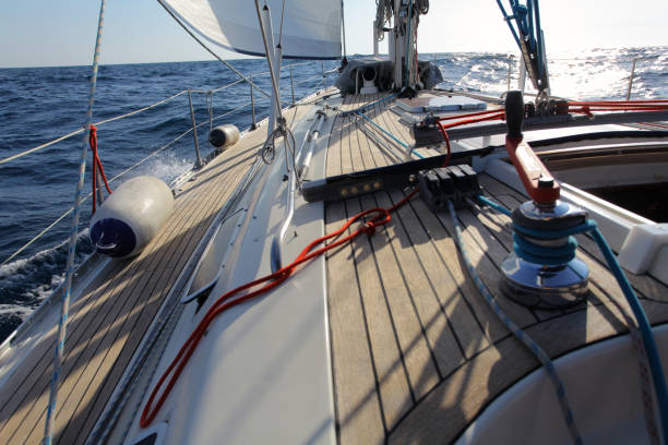 istock Sailing between Tassos, Samothrace and Limnos island, Greece 1350940164