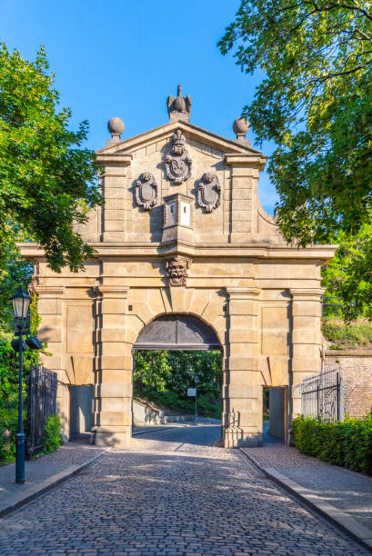 istock Baroque entrance gate to Vysehrad 1350941091