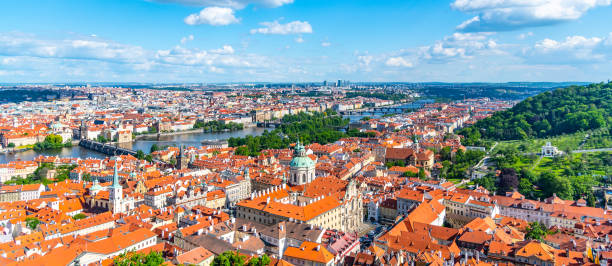 istock Prague City Panorama 1350941132