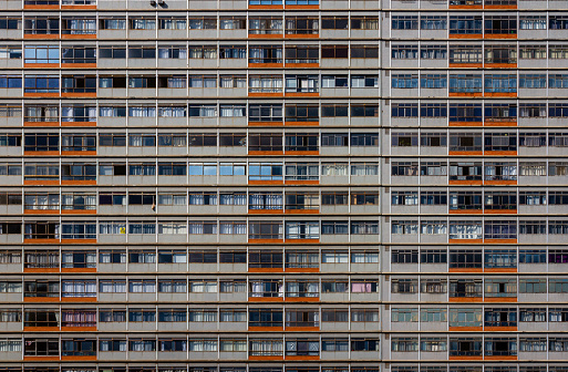 Conjunto das Bandeiras, modern apartment building, on Afonso Pena avenue, Belo Horizonte, Minas Gerais, Brazil