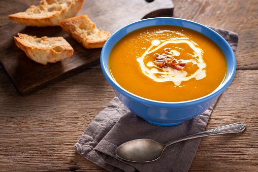 Bowl of Roasted Butternut Squash Soup