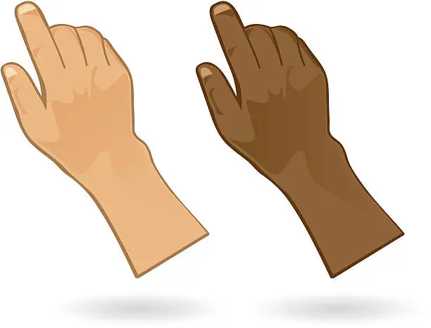 Vector illustration of Cursor Hands