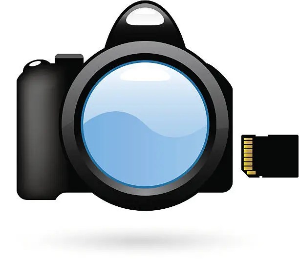 Vector illustration of Digital Camera