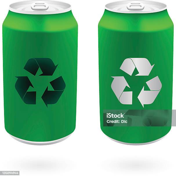 Green Dosen Stock Vektor Art und mehr Bilder von Blechdose - Blechdose, Getränk, Recycling