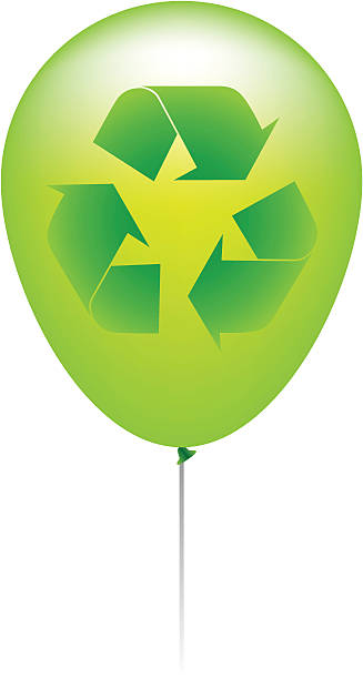 Balloon Recycle vector art illustration