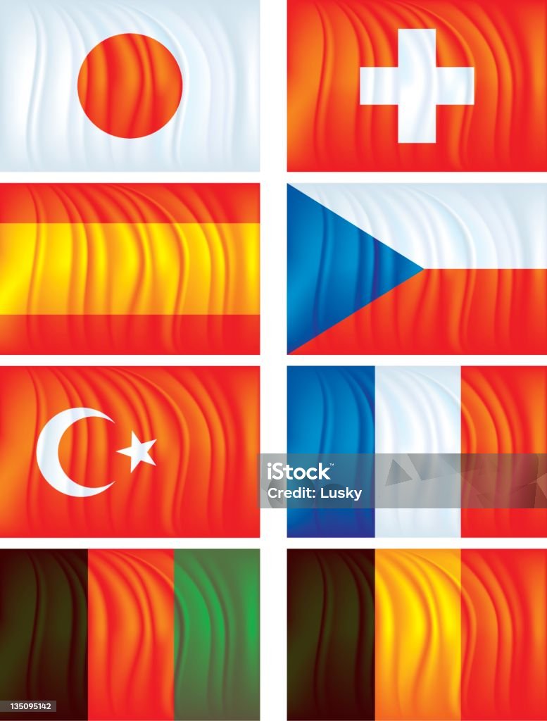 Материал флаги two - Векторная графика Флаг Афганистана роялти-фри