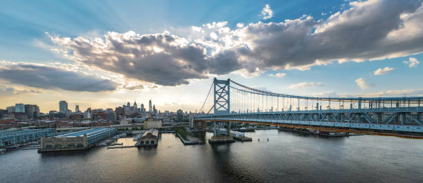 istock Ben Franklin Bridge Aerial 1350956995