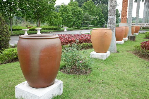 Brown Stone Jars in Vietnam.