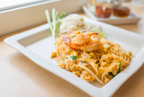 Bright light image of Pad Thai of Thailand