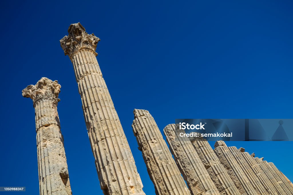 The Temple of Zeus of Diokaesareia ( Uzuncaburc ) Ancient City in Mersin, Turkey - Royalty-free Akdeniz Kültürü Stok görsel