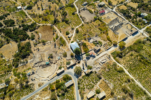 The Temple of Zeus of Diokaesareia ( Uzuncaburc ) Ancient City in Mersin, Turkey