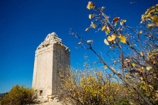The Temple of Zeus of Diokaesareia ( Uzuncaburc ) Ancient City in Mersin, Turkey The Temple of Zeus of Diokaesareia ( Uzuncaburc ) Ancient City in Mersin, Turkey escort bayan mersin stock pictures, royalty-free photos & images