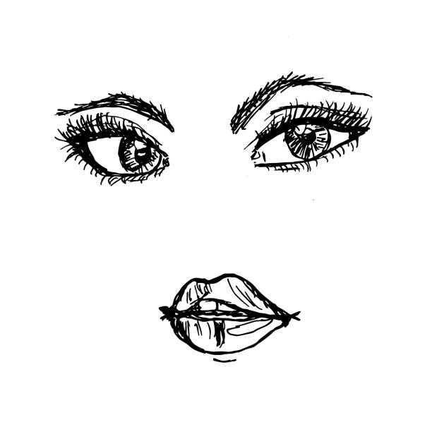 Ilustración de Ilustración Vectorial De La Cara De Una Hermosa Niña Con Pestañas Y Labios Dibujo y más Vectores Libres de Derechos de Arte - iStock Ilustración de Ilustración Vectorial De La Cara De Una Hermosa Niña Con Pestañas Y Labios Dibujo y más Vectores Libres de Derechos de Arte - iStock