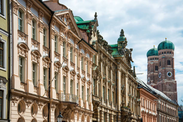 istock Street view of downtown Munich, Germany. 1351012843