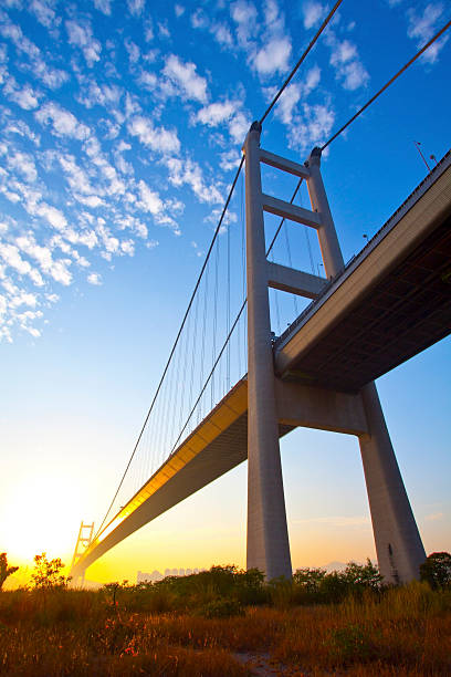 istock Tsing Ma Bridge in Hong Kong at sunset time 135101374