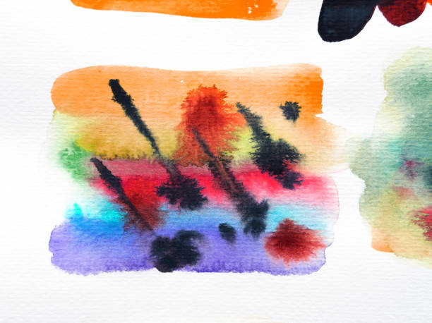 istock Abstract watercolor brush strokes with space for your own text. 1351017132
