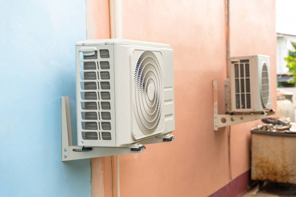 istock Condensing unit of air conditioning systems. 1351017576