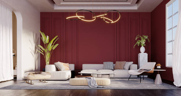 istock Modern luxury living room. 1351017713