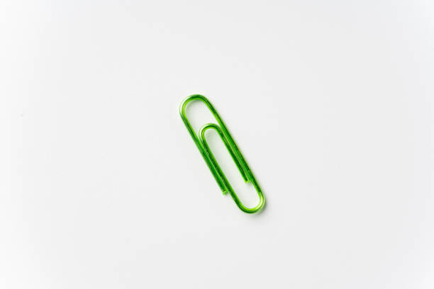 Colorful zem clips on a white background