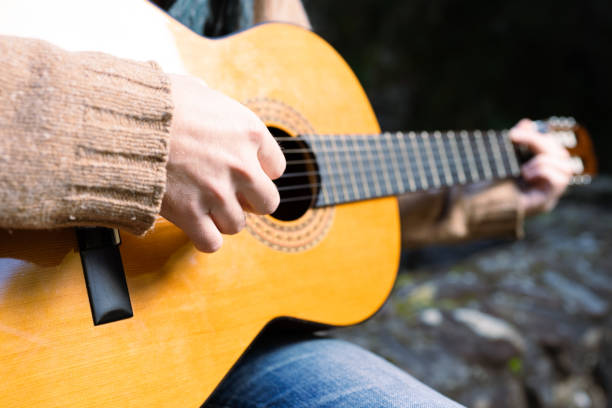 istock Closeup of guitar 1351024334
