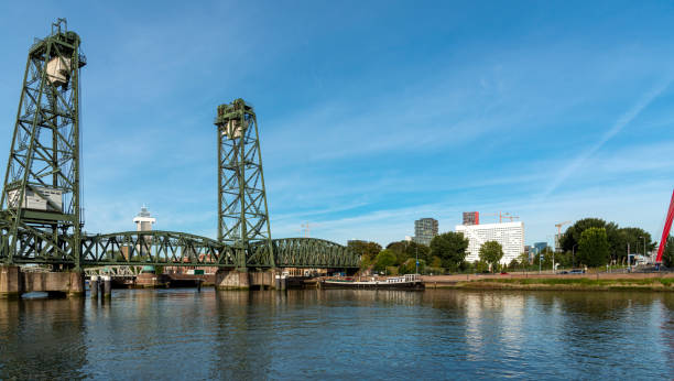 istock Two bridges in Rotterdam, Netherlands 1351027803
