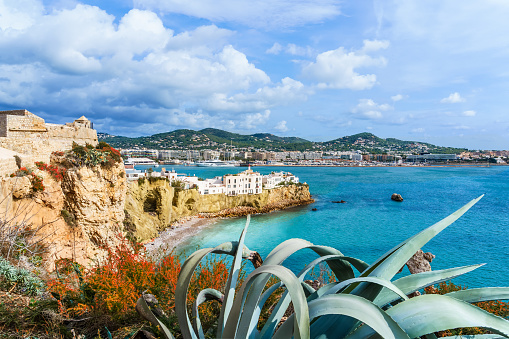 Paisaje con Eivissa, isla de Ibiza photo