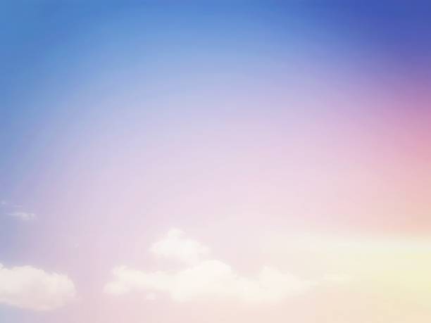 istock Colorful gradation of light spreading in the sky 1351032565