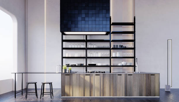 istock Pantry wooden counter. 1351036312