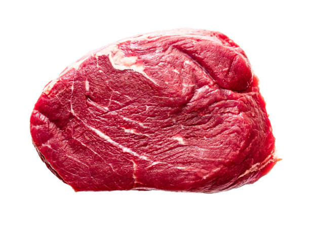 istock raw meat steak isolated on white 1351040557