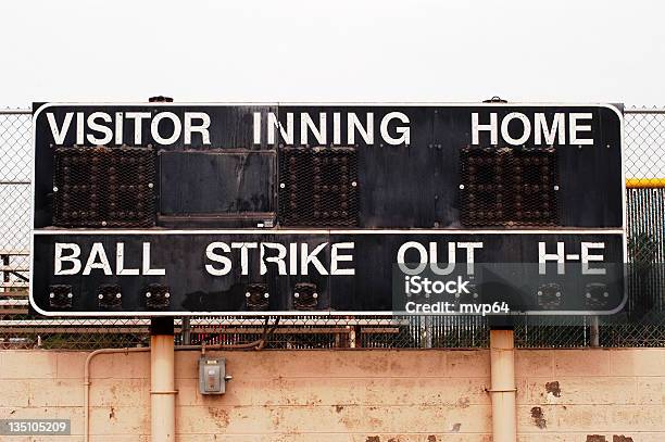 Uno Scoreboard Che Non È La Registrazione Di Una Partita - Fotografie stock e altre immagini di Baseball