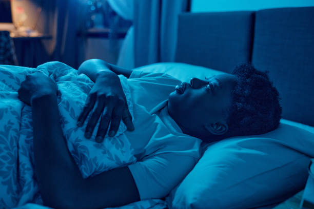 istock Woman trying to sleep at night 1351052420