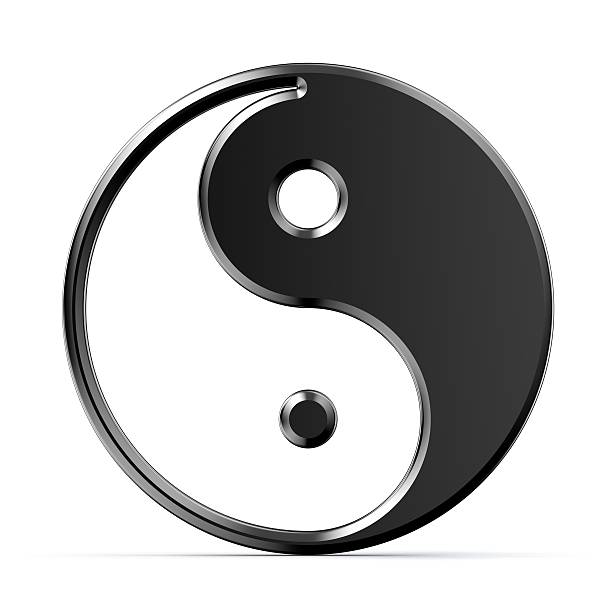 istock metal yin yang symbol on white background 135107131