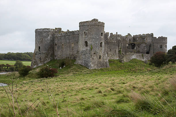 istock Carew Castle, Pembs on the lake 135107279