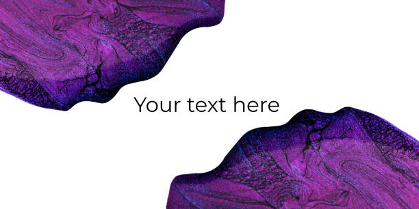istock Liquid nail polish texture.Isolated on white.Abstract background.Web banner with negative space fo text. 1351077842