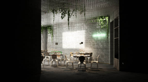 istock 3D render of cafetaria and restaurant 1351087542